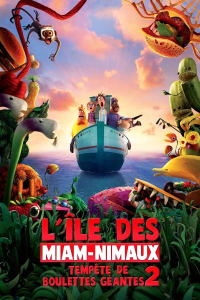 Poster : Tempête de boulettes géantes 2 : L'Île des Miam-nimaux